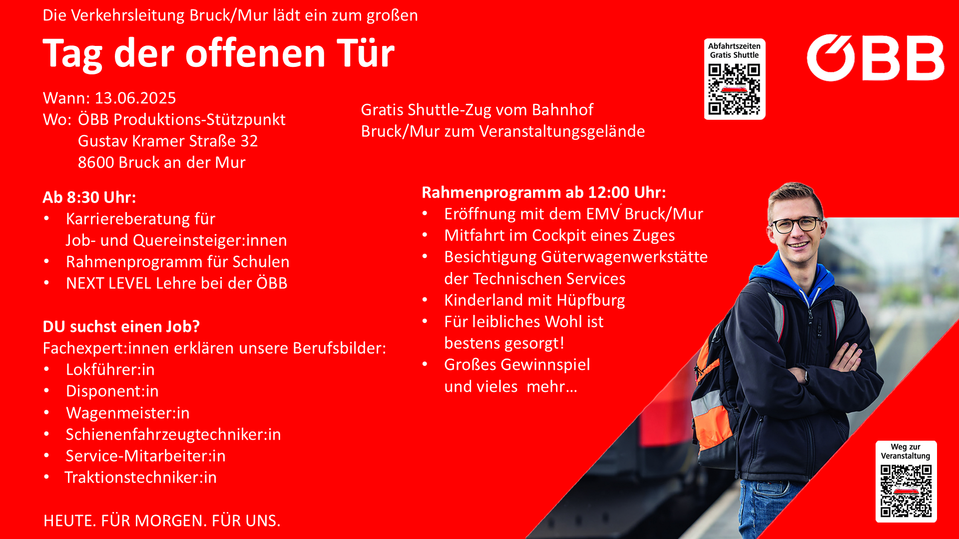 Tag der offenen Tür ÖBB Produktions-Stützpunkt Bruck/Mur